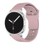 For Samsung Galaxy Watch8 / Watch8 Classic Wave Texture Stud Buckle Silicone Watch Band(Rose Pink)