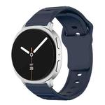 For Samsung Galaxy Watch8 / Watch8 Classic Wave Texture Stud Buckle Silicone Watch Band(Blue)