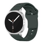 For Samsung Galaxy Watch8 / Watch8 Classic Wave Texture Stud Buckle Silicone Watch Band(Green)