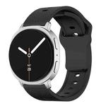 For Samsung Galaxy Watch8 / Watch8 Classic Round Dots Stud Buckle Silicone Watch Band(Black)