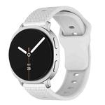 For Samsung Galaxy Watch8 / Watch8 Classic Round Dots Stud Buckle Silicone Watch Band(White)