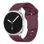 For Samsung Galaxy Watch8 / Watch8 Classic Round Dots Stud Buckle Silicone Watch Band(Wine Red)