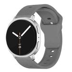 For Samsung Galaxy Watch8 / Watch8 Classic Round Dots Stud Buckle Silicone Watch Band(Gray)
