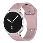 For Samsung Galaxy Watch8 / Watch8 Classic Round Dots Stud Buckle Silicone Watch Band(Rose Pink)