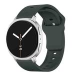 For Samsung Galaxy Watch8 / Watch8 Classic Round Dots Stud Buckle Silicone Watch Band(Green)