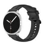 For Samsung Galaxy Watch8 / Watch8 Classic Tire Texture Silicone Watch Band(Black)