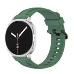 For Samsung Galaxy Watch8 / Watch8 Classic Tire Texture Silicone Watch Band(Army Green)