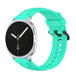 For Samsung Galaxy Watch8 / Watch8 Classic Tire Texture Silicone Watch Band(Teal Blue)