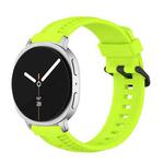 For Samsung Galaxy Watch8 / Watch8 Classic Tire Texture Silicone Watch Band(Lime)