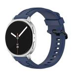 For Samsung Galaxy Watch8 / Watch8 Classic Tire Texture Silicone Watch Band(Navy Blue)