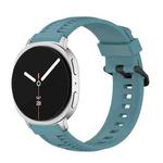 For Samsung Galaxy Watch8 / Watch8 Classic Tire Texture Silicone Watch Band(Rock Green)