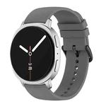 For Samsung Galaxy Watch8 / Watch8 Classic Round Tail Silicone Watch Band(Dark Gray)