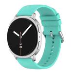 For Samsung Galaxy Watch8 / Watch8 Classic Round Tail Silicone Watch Band(Lake Blue)