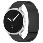 For Samsung Galaxy Watch8 / Watch8 Classic Cloud Wood Grain Magnetic Silicone Watch Band(Black)