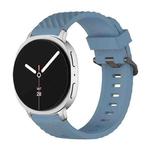 For Samsung Galaxy Watch8 / Watch8 Classic Black Buckle Spruce Silicone Watch Band(Rock Green)