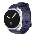 For Samsung Galaxy Watch8 / Watch8 Classic Football Texture Solid Color Silicone Watch Band(Navy Blue)