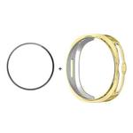 For Samsung Galaxy Watch8 Classic 46mm ENKAY Hat-Prince 2 in 1 Electroplated Soft TPU Cover with Full Coverage PMMA Soft Film(Golden)