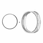 For Samsung Galaxy Watch8 Classic 46mm ENKAY Hat-Prince 2 in 1 Electroplated Soft TPU Cover with Full Coverage PMMA Soft Film(Silver)