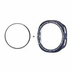 For Samsung Galaxy Watch8 40mm ENKAY Hat-Prince Diamond PC Watch Cover with Full Coverage PMMA Soft Film(Dark Blue)