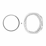 For Samsung Galaxy Watch8 40mm ENKAY Hat-Prince Diamond PC Watch Cover with Full Coverage PMMA Soft Film(Silver)