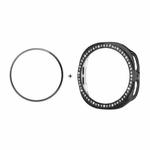 For Samsung Galaxy Watch8 44mm ENKAY Hat-Prince Diamond PC Watch Cover with Full Coverage PMMA Soft Film(Black)