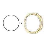 For Samsung Galaxy Watch8 44mm ENKAY Hat-Prince Diamond PC Watch Cover with Full Coverage PMMA Soft Film(Gold)