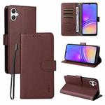 For Samsung Galaxy A07 4G ENKAY RFID Blocking Wallet Kickstand Litchi Texture Leather Phone Case(Brown)