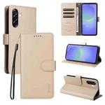 For Samsung Galaxy A56 5G ENKAY RFID Blocking Wallet Kickstand Litchi Texture Leather Phone Case(Beige)