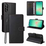 For Samsung Galaxy A17 5G /  A26 5G / A16 ENKAY RFID Blocking Wallet Kickstand Litchi Texture Leather Phone Case(Black)
