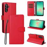 For Samsung Galaxy A17 5G /  A26 5G / A16 ENKAY RFID Blocking Wallet Kickstand Litchi Texture Leather Phone Case(Red)