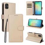 For Samsung Galaxy A06 4G / 5G ENKAY RFID Blocking Wallet Kickstand Litchi Texture Leather Phone Case(Beige)