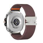 For Samsung Galaxy Watch8 / Watch8 Classic Parachute Buckle Stretch Nylon Watch Band(Smokey Purple)