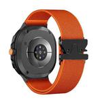 For Samsung Galaxy Watch8 / Watch8 Classic Parachute Buckle Stretch Nylon Watch Band(Orange)