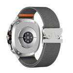 For Samsung Galaxy Watch8 / Watch8 Classic Parachute Buckle Stretch Nylon Watch Band(Dark Gray)