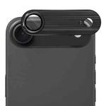 For iPhone 17 Air ENKAY Anti-reflection Camera Lens Brushed Aluminium Alloy Tempered Glass Film(Black)