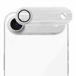 For iPhone 17 Air ENKAY Anti-reflection Camera Lens Brushed Aluminium Alloy Tempered Glass Film(Silver)