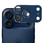 For iPhone 17 Pro Max ENKAY Anti-reflection Camera Lens Brushed Aluminium Alloy Tempered Glass Film(Blue)