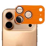 For iPhone 17 Pro Max ENKAY Anti-reflection Camera Lens Brushed Aluminium Alloy Tempered Glass Film(Orange)
