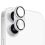 For iPhone 17 ENKAY Anti-reflection Camera Lens Frosted Armor Aluminium Alloy Tempered Glass Film(Silver)