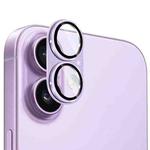 For iPhone 17 ENKAY Anti-reflection Camera Lens Frosted Armor Aluminium Alloy Tempered Glass Film(Light Purple)