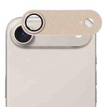 For iPhone 17 Air ENKAY Anti-reflection Camera Lens Frosted Armor Aluminium Alloy Tempered Glass Film(Light Golden)