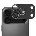 For iPhone 17 Pro Max ENKAY Anti-reflection Camera Lens Frosted Armor Aluminium Alloy Tempered Glass Film(Black)