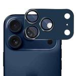 For iPhone 17 Pro Max ENKAY Anti-reflection Camera Lens Frosted Armor Aluminium Alloy Tempered Glass Film(Blue)