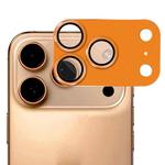 For iPhone 17 Pro Max ENKAY Anti-reflection Camera Lens Frosted Armor Aluminium Alloy Tempered Glass Film(Orange)