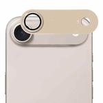 For iPhone 17 Air ENKAY CD Texture Aluminium Alloy Tempered Glass Lens Cover Film(Light Golden)