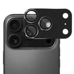For iPhone 17 Pro Max ENKAY CD Texture Aluminium Alloy Tempered Glass Lens Cover Film(Black)