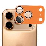 For iPhone 17 Pro Max ENKAY CD Texture Aluminium Alloy Tempered Glass Lens Cover Film(Orange)