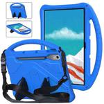 For Lenovo Tab P12 TB-370 2023 EVA Shockproof Tablet Case with Holder & Shoulder Strap(Blue)