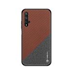 PINWUYO Honors Series Shockproof PC + TPU Protective Case for Huawei Honor 20(Brown)