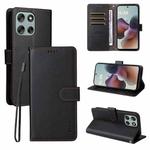 For Motorola Moto G86 / G86 Power ENKAY RFID Blocking Wallet Kickstand Litchi Texture Leather Phone Case(Black)
